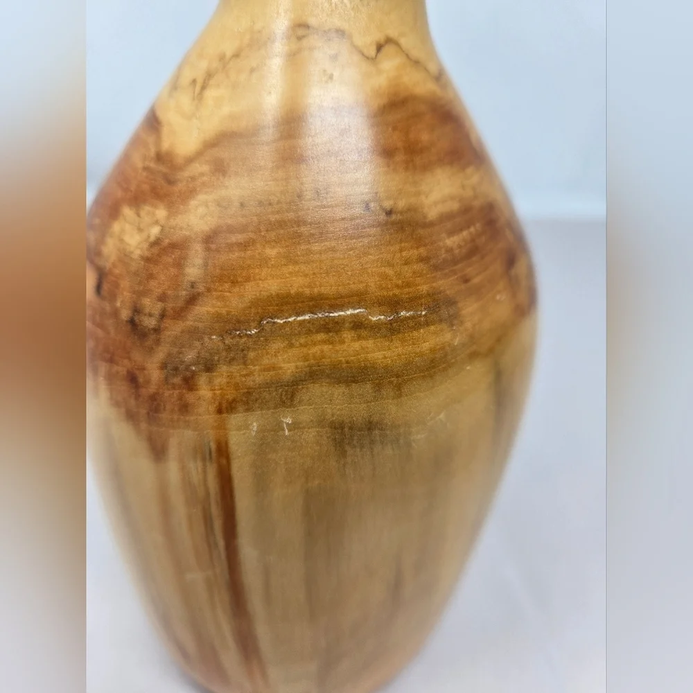 Canyon Country Wood Products Wooden Vase 7 Inches Tall 2.5 Inches Base Width